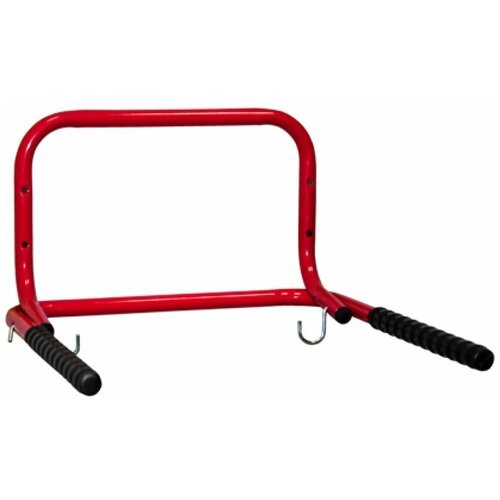 Держатель за раму на 2 велосипеда, подвесная система хранения велосипедов и сноубордов в доме, гараже, квартире, ESSE (HA08) красный
