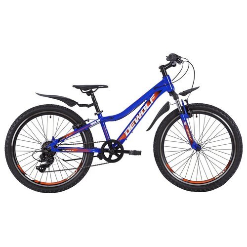 Подростковый велосипед Dewolf Ridly JR 24, год 2021, цвет Синий-Оранжевый