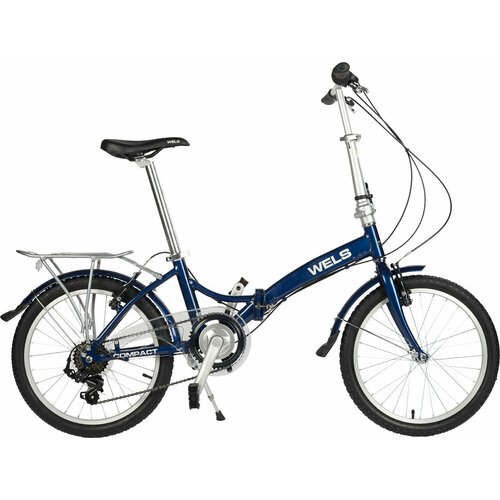 Складной велосипед WELS Compact 20-7 (7 ск, синий, 2021/2022)