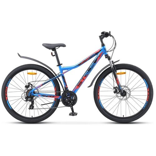 Велосипед STELS Navigator 710 MD 27.5' V020 рама 16' Синий/чёрный/красный (требует финальной сборки)
