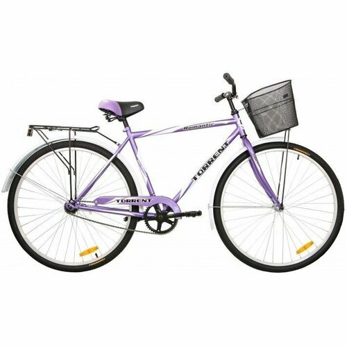 Велосипед Torrent Romantic + корзина, фиолетовый