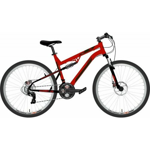 Велосипед 26 Foxx MATRIX красный (рама 16) RD1