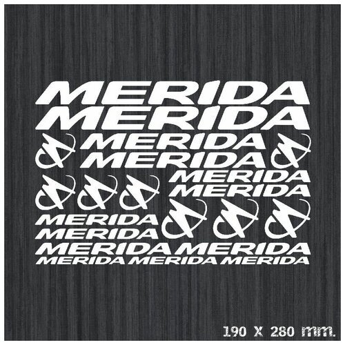 Набор самоклеющихся наклеек на раму велосипеда 'MERIDA 1'