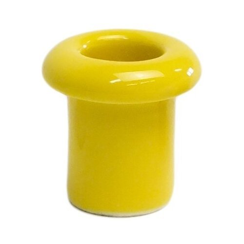 Ретро втулка EDISEL керамическая 25х25, цвет Желтый (упаковка 25 штук)