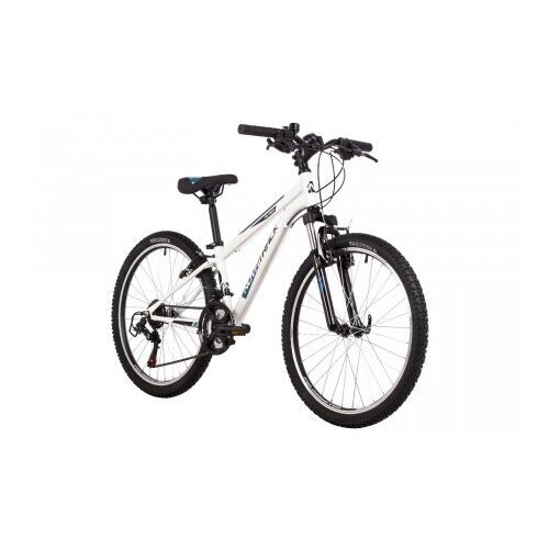 Велосипед NOVATRACK 24' ACTION сталь 12', белый, 18 скор. TZ500/TS-38/TZ500/SG-6S, V-brake
