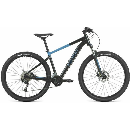 Горный велосипед Format 1412, 27,5', L, 2023, черный-мат/синий-мат