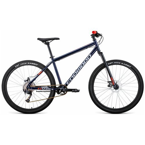 Велосипед FORWARD SPORTING 27,5 X D (27,5' 9 ск. рост. 19') 2022, темно-серый/зеленый