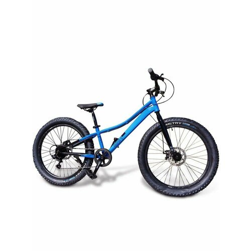 Велосипед фэтбайк Fatbike Time Try TT274/7s 24' Рама 12' Спортивный Взрослый Детский Подростковый, синий
