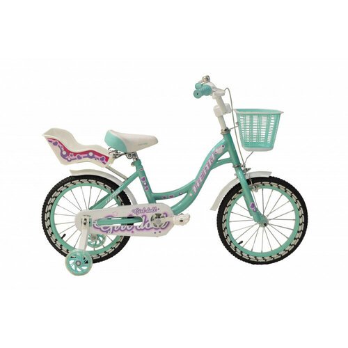 Велосипед детский Heam Girl Doll 14 Светло Голубой/Розовый