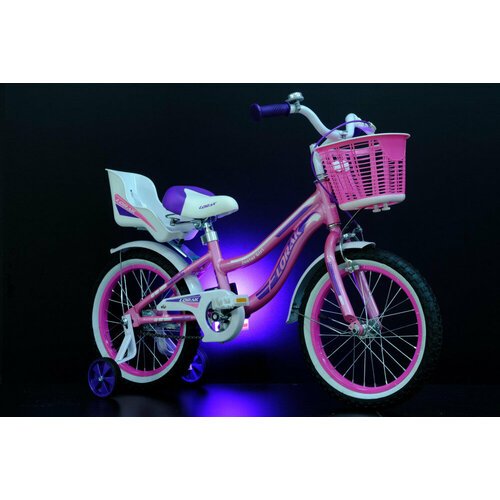 Велосипед детский LORAK JUNIOR 16 Girl Doll Розовый/Фиолетовый