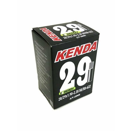 Велокамера Kenda 29x1.90-2.35, удлиненный автомобильный ниппель 48 мм