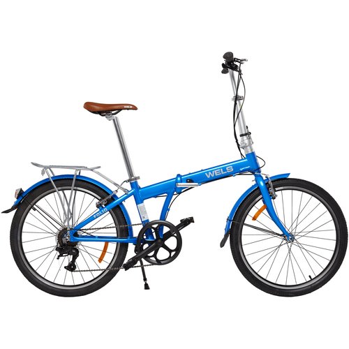 Складной велосипед WELS Folio 24-7 (24', 7 ск, синий, 2021-2022)