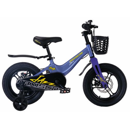 Детский велосипед Maxiscoo Jazz Pro 14' (2024) 14 Синий (90-110 см)