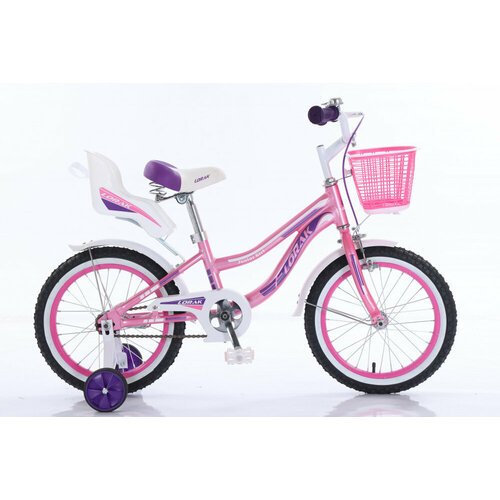 Велосипед детский LORAK JUNIOR 14 Girl Doll Розовый/Фиолетовый