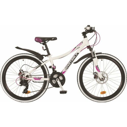 Велосипед 20 Novatrack KATRINA D (DISK) (6-ск.) (ALU рама) розовый/металлик GPN21