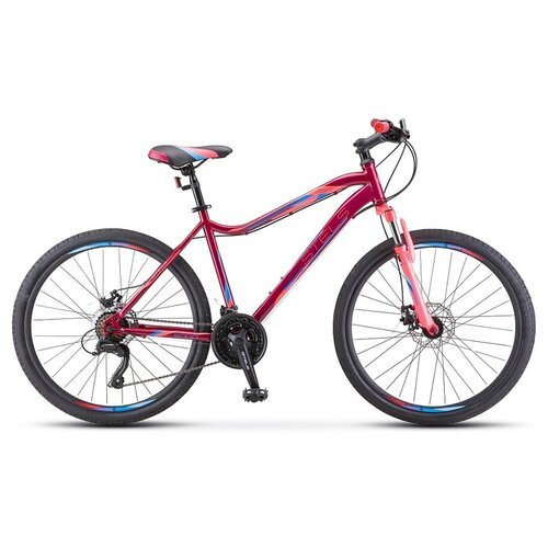 Горный (MTB) велосипед STELS Miss 5000 D 26 V020 (2021) вишневый/розовый 18' (требует финальной сборки)