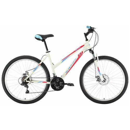 Женский горный велосипед с колесами 26' Black One Alta 26 D белый / розовый/ голубой рама 16', 21 скорость