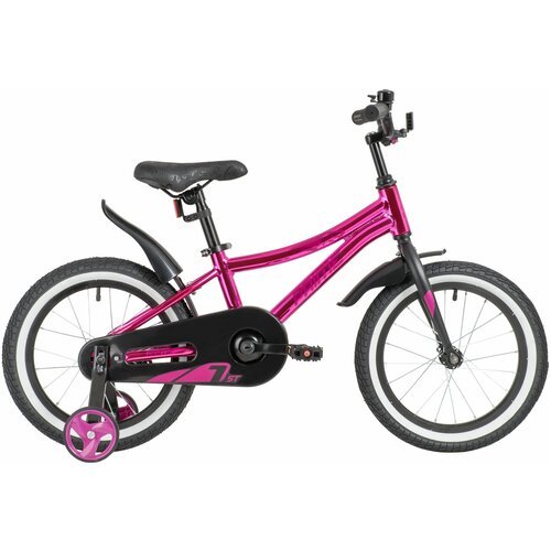 Детский велосипед Novatrack Prime 16 Al Girl (2020) металлик розовый металлик 10.5' (требует финальной сборки)