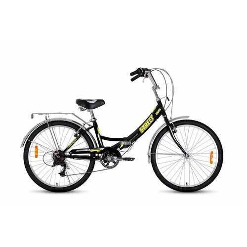Велосипед BA Street Beat 1421 24'; 6s (РФ) (16', черный-лимонный)