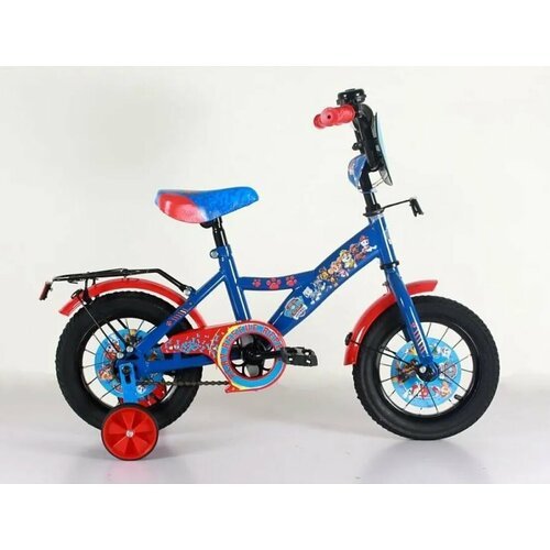 Велосипед двухколесный 12 'Щенята' (синий-красный)