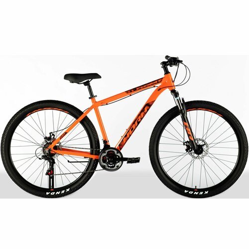 Велосипед горный HORH FOREST FMD 9.0 29 (2024), хардтейл, взрослый, мужской, алюминиевая рама, 21 скорость, дисковые механические тормоза, цвет Orange-Black, оранжевый/черный цвет, размер рамы 19', для роста 180-190 см