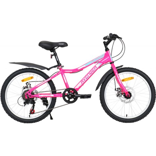 Детский велосипед Avenger 20' C200DW, розовый неон/белый, 11' (2021)