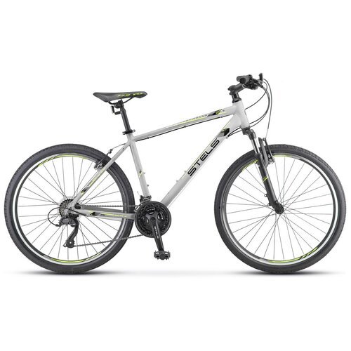 Велосипед горный STELS NAVIGATOR 590 V (26'), рама 16 серый/салатовый