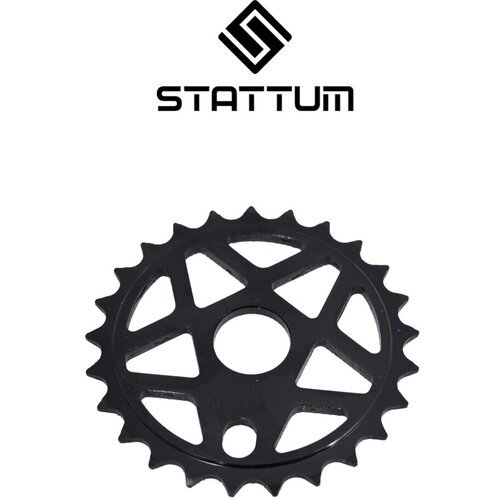 Звездочка для велосипеда BMX STATTUM Black алюминиевая