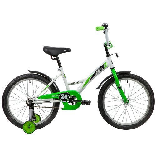 Детский велосипед Novatrack Strike 20 (2020) зеленый/белый 12' (требует финальной сборки)
