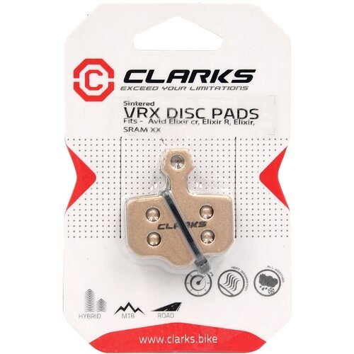 Тормозные колодки для велосипеда Clarks синтетика бронза VRX841C