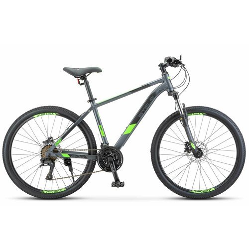 Велосипед Stels Navigator 640 D V010 антрацитовый/зелёный 26 (LU091518) рама 17'