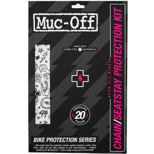 Защита пера Muc-Off Chainstay Protection Kit белый/черный