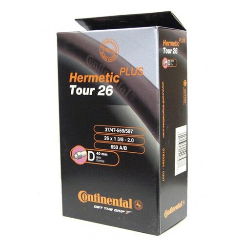 Continental Камера Tour 26' (650C) Hermetic Plus, 37-559 / 47-597, D40