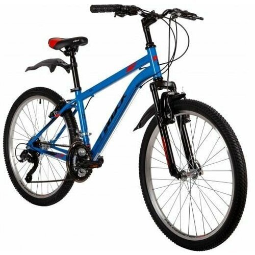 Велосипед FOXX 24' AZTEC синий, сталь, размер 12'