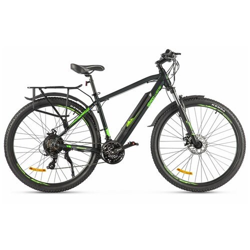 Электровелосипед Ultra MAX PRO, черно-зеленый, 29 дюймов, до 70 км на одном пробеге