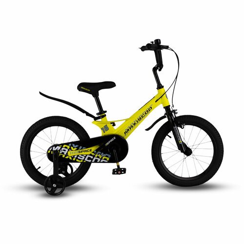 Детский велосипед Maxiscoo Space Стандарт 16, год 2024, цвет Желтый