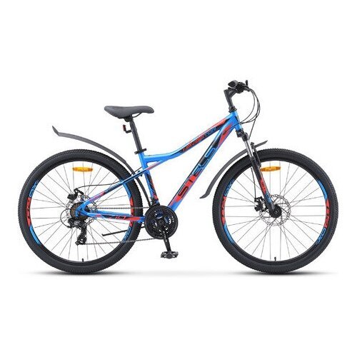 Велосипед 27,5 горный STELS Navigator 710 MD (2020) количество скоростей 21 рама сталь 18 синий/черный/красный