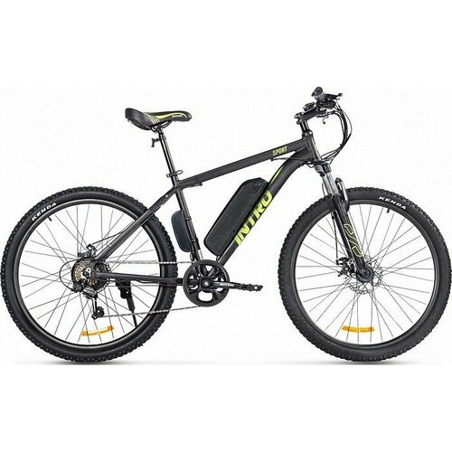 Электровелосипед Intro Sport (2024) (Велогибрид INTRO Sport Черно-зеленый-2681, 024317-2681)