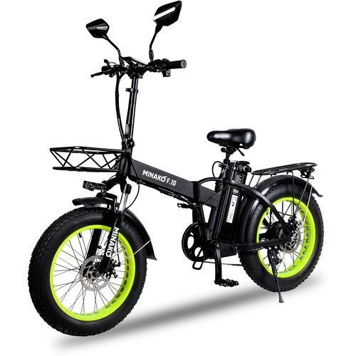 Электровелосипед Minako F10 48V 13Ah 500W Зеленые диски