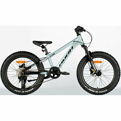 Велосипед детский HORH Cast AM 20' (2024) хардтейл для детей от 6 лет до 8 лет, алюминиевый, с подножкой, 8 скоростей, дисковые гидравлические тормоза, Grey-Black серый/черный цвет, рост 120-135 см