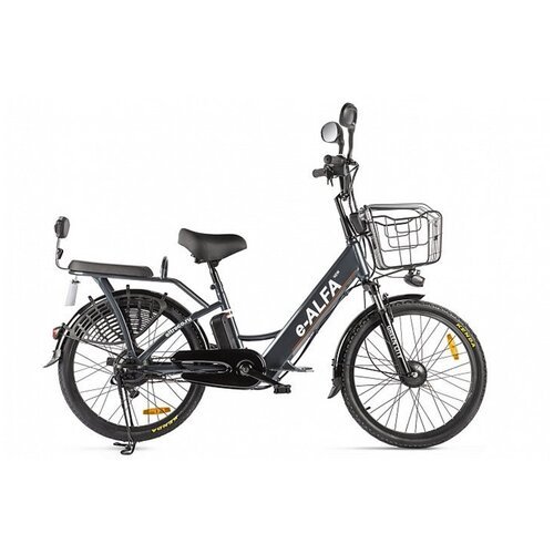 Электровелосипед Green City E-Alfa new (2022) (Темно-серый)