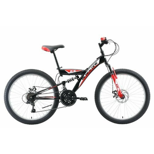 Велосипед Black One Ice FS 24 D красный/зеленый