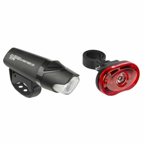 Фара и фонарь велосипедные SMART NICHIA быстросъемные 2 режима с батареями