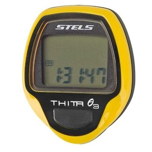 Велокомпьютер STELS Thita-3, 10 функций, желтый