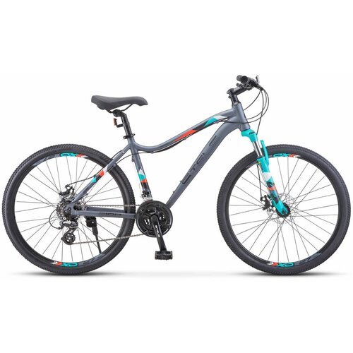 Велосипед женский горный Stels 26' Miss-6100 MD V030 рама 19' сине-серый