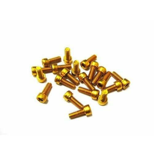 Шипы к педалям HT Aluminium Pins 1/8x8mm 40шт. ANS01/ANS06 Gold (136ANS-GDJ04-311)