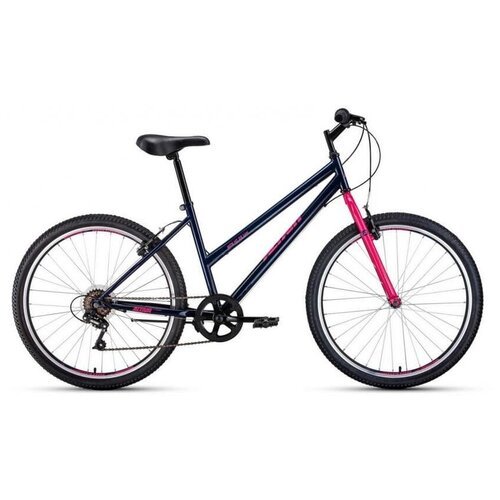 Велосипед горный жесткая вилка ALTAIR MTB HT 26 low 26' 17' темно-синий/розовый RBKT1M166006 2021
