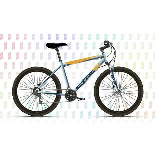 Велосипед Stark Respect 29.1 D (2023) (Велосипед Stark'23 Respect 29.1 D голубой металлик/синий/оранжевый 20', алюминий, HQ-0009974)
