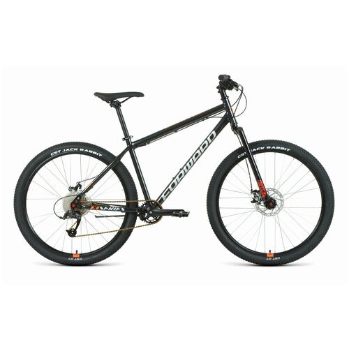 Велосипед горный с колесами 27,5' Forward Sporting 27,5 X D черный/оранжевый 2022 год рама 19' 9 скоростей