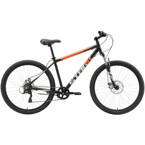 Велосипед Stark'23 Respect 27.1 D Microshift черный/оранжевый/серый 18'